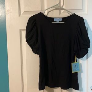 Black dress shirt casual wear for work